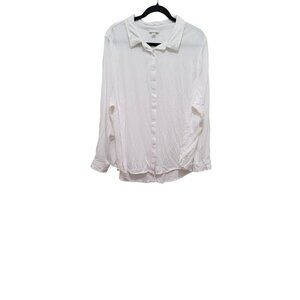 Westport 1962 Womens Button-Down‎ White Shirt 3X